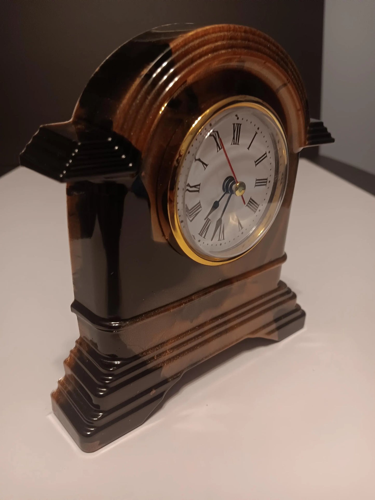 Black and Gold Mantel Clock
