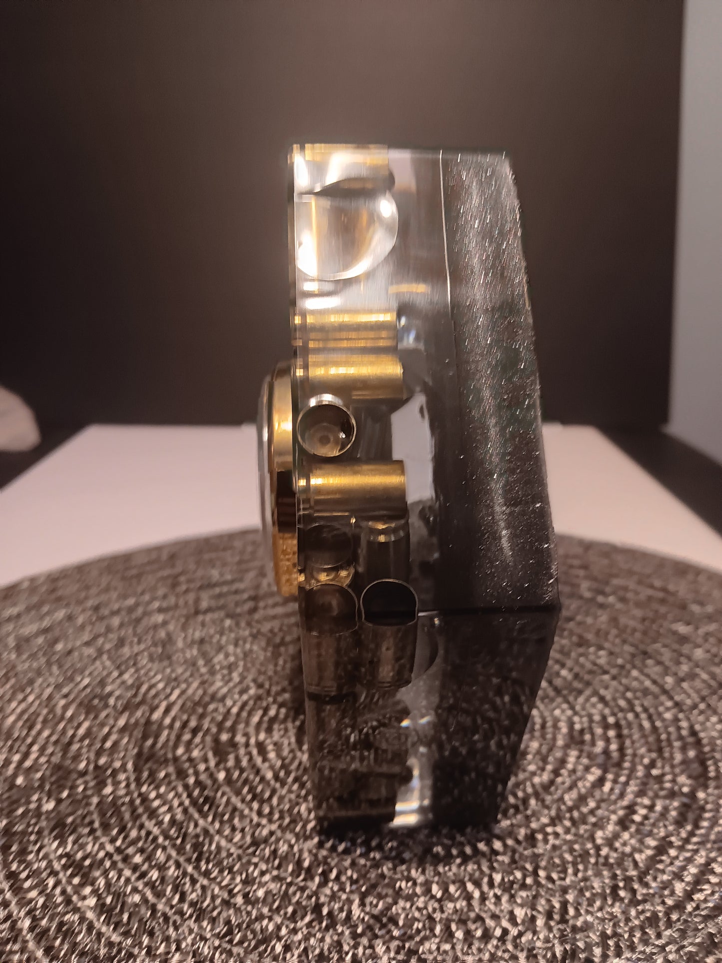 9mm SHELL CASING MANTEL CLOCK