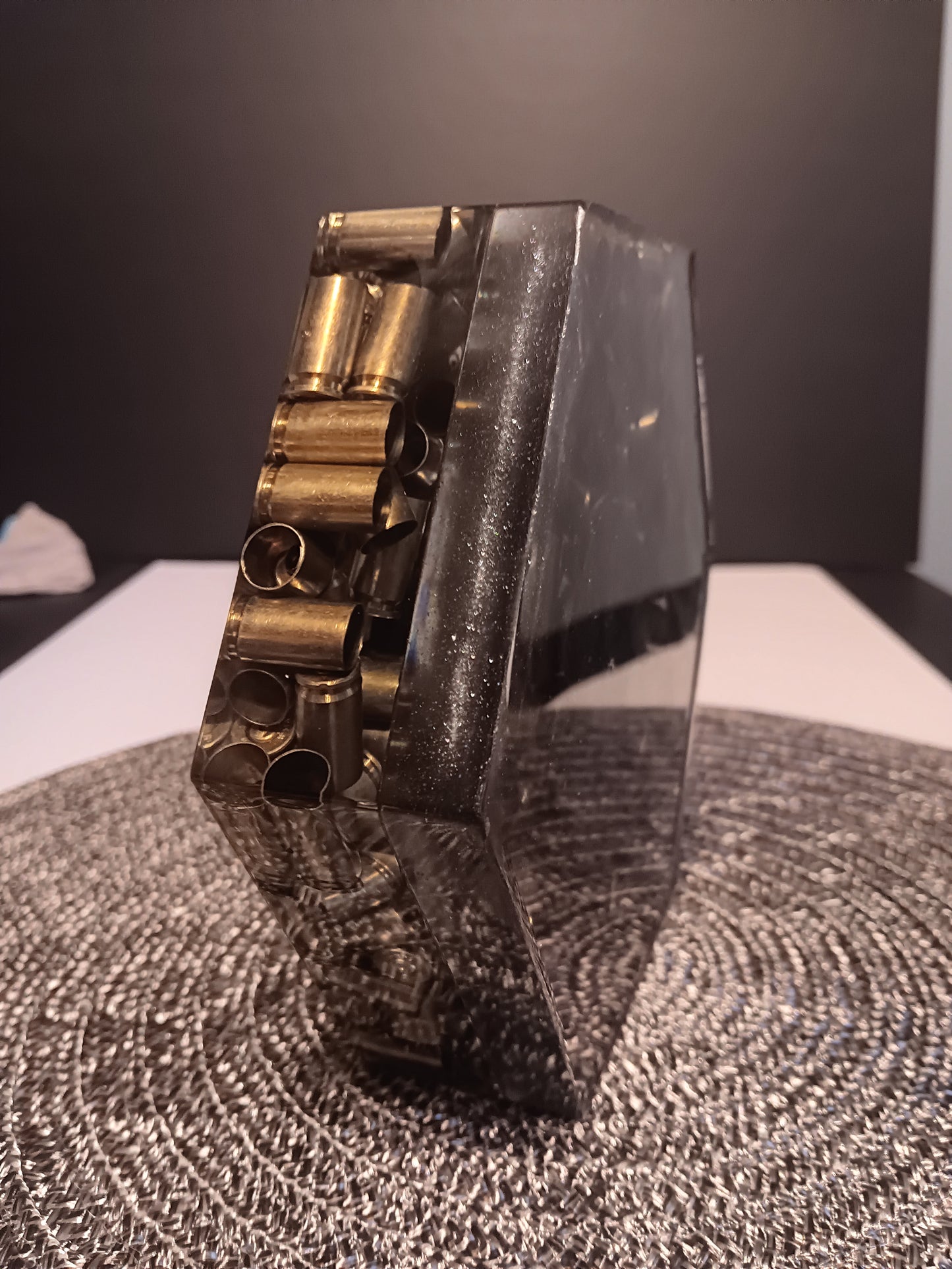 9mm SHELL CASING MANTEL CLOCK