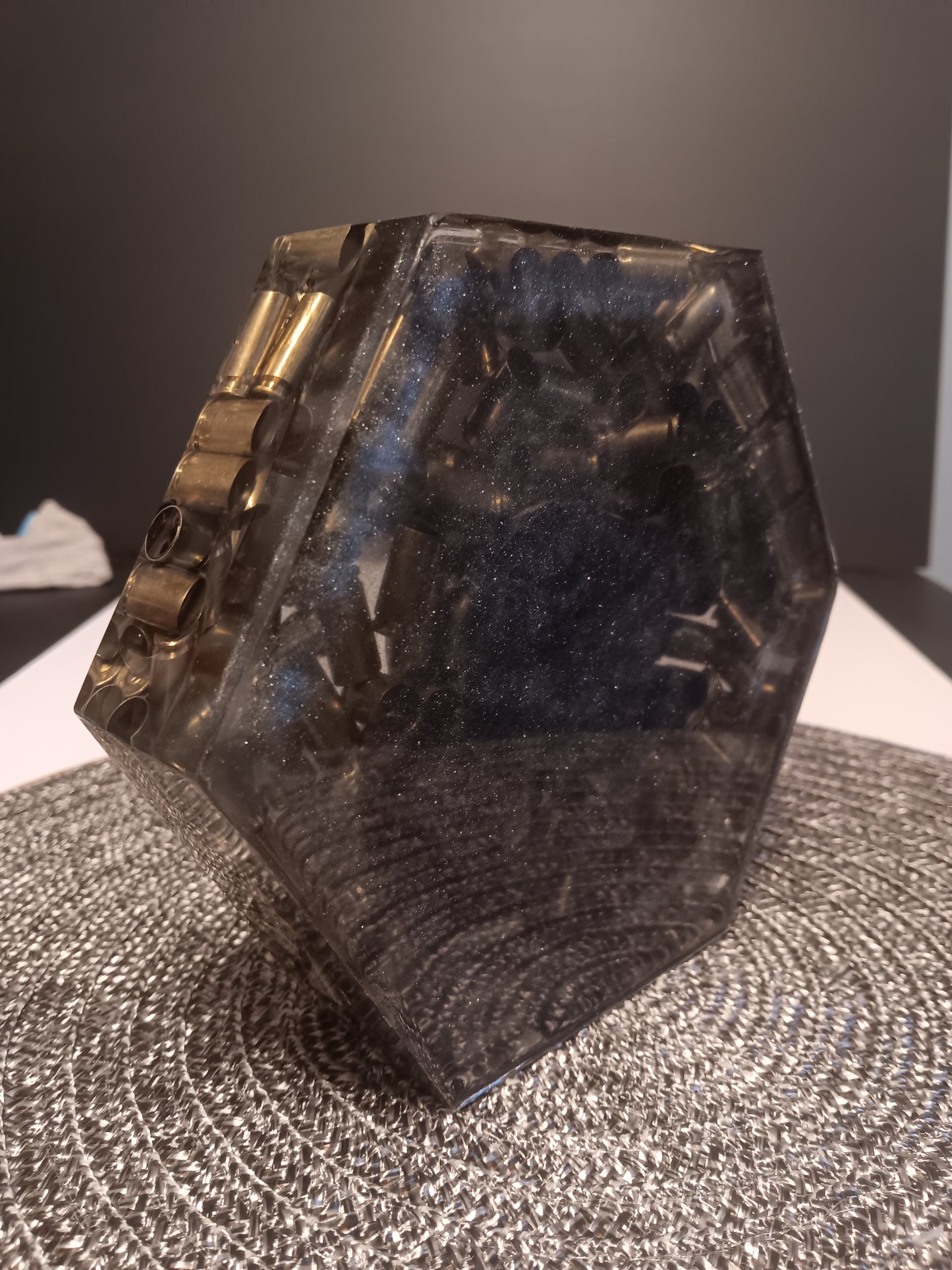 9mm SHELL CASING MANTEL CLOCK