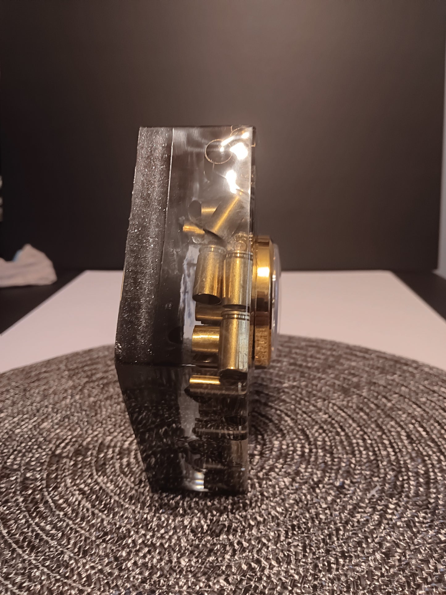 9mm SHELL CASING MANTEL CLOCK