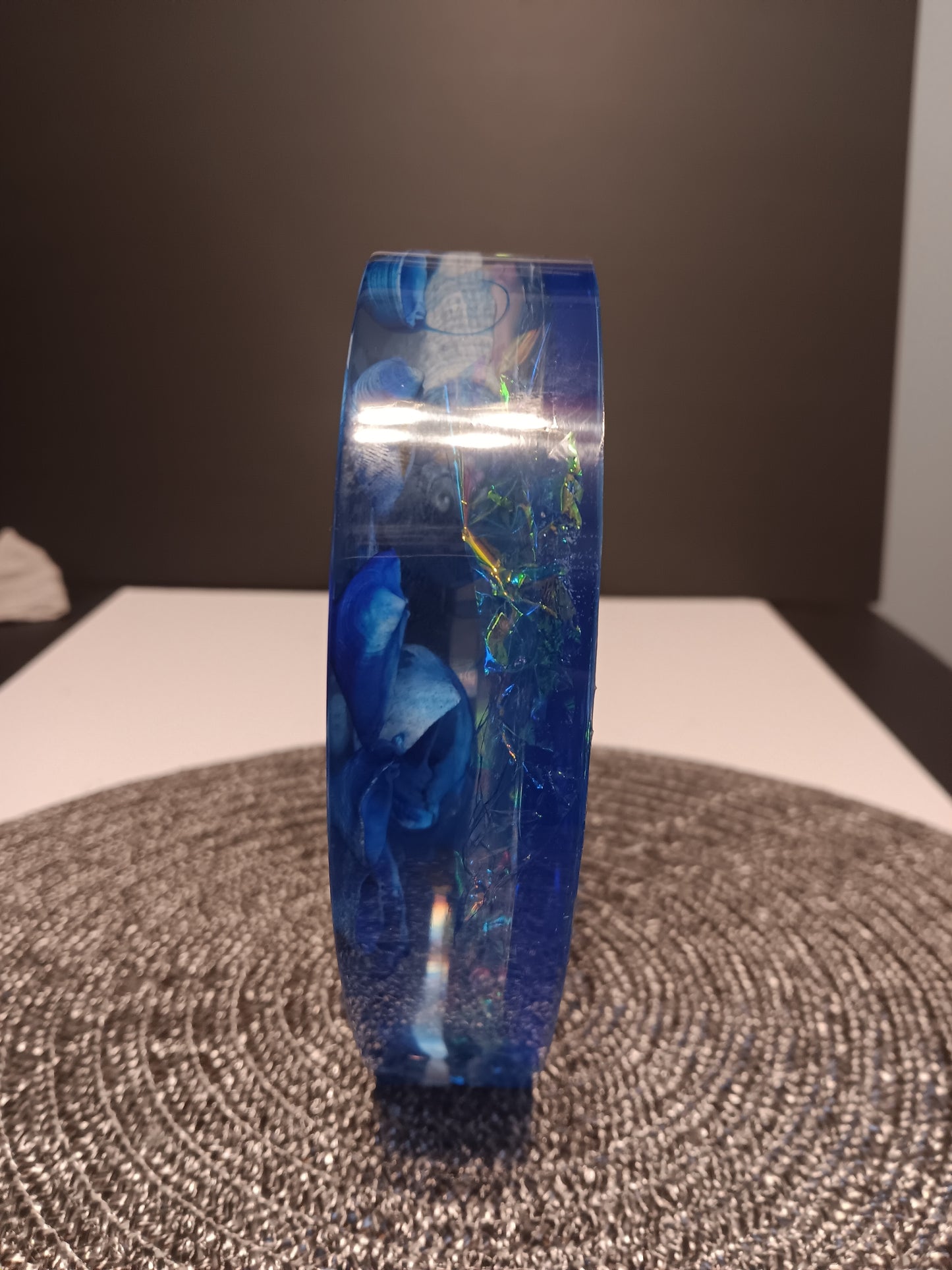 Blue Seashell Mantel clock