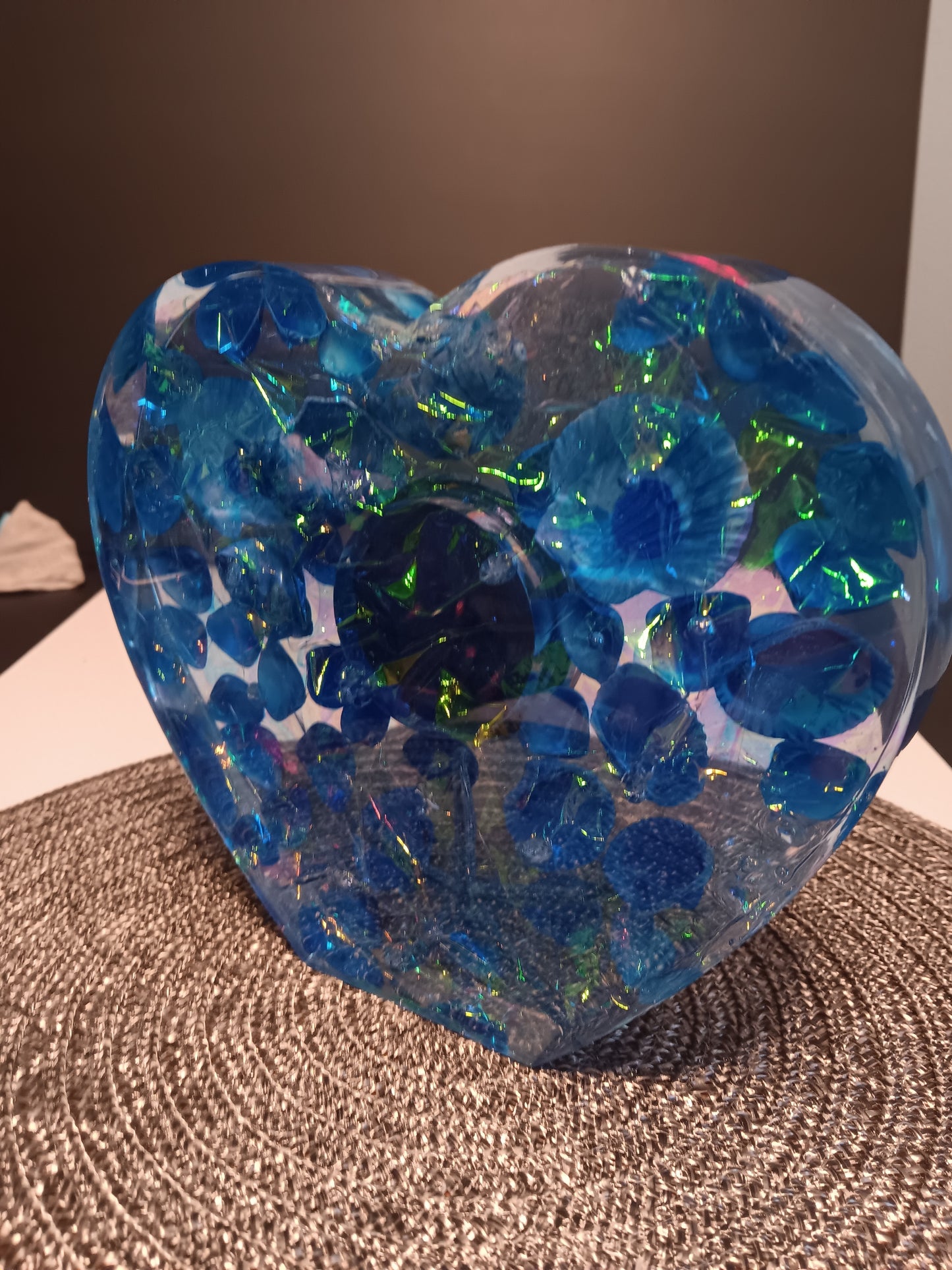 Blue Seashell Mantel clock