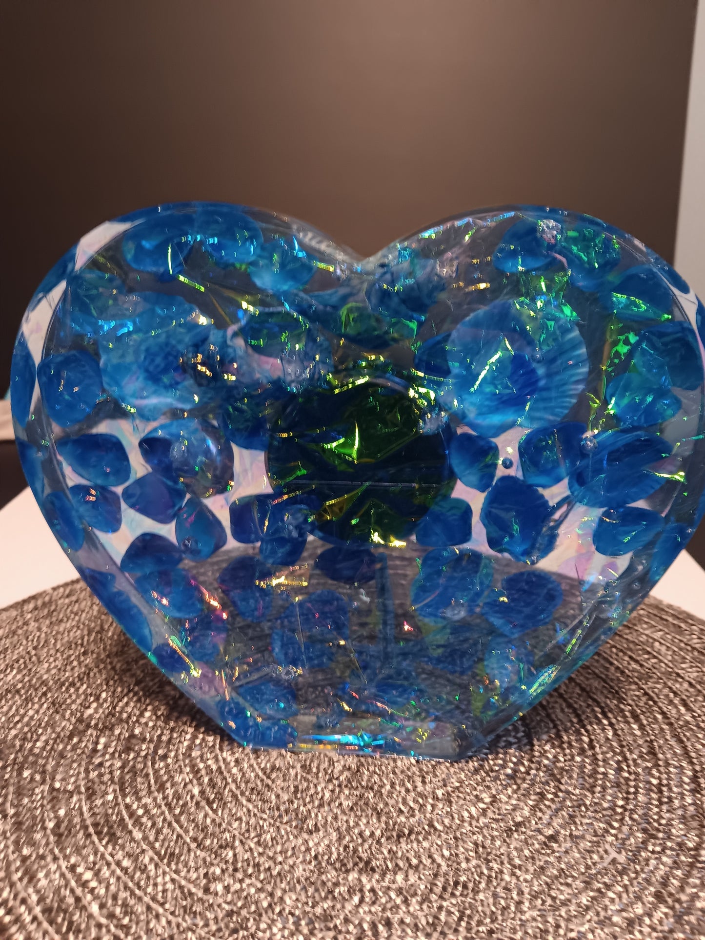 Blue Seashell Mantel clock