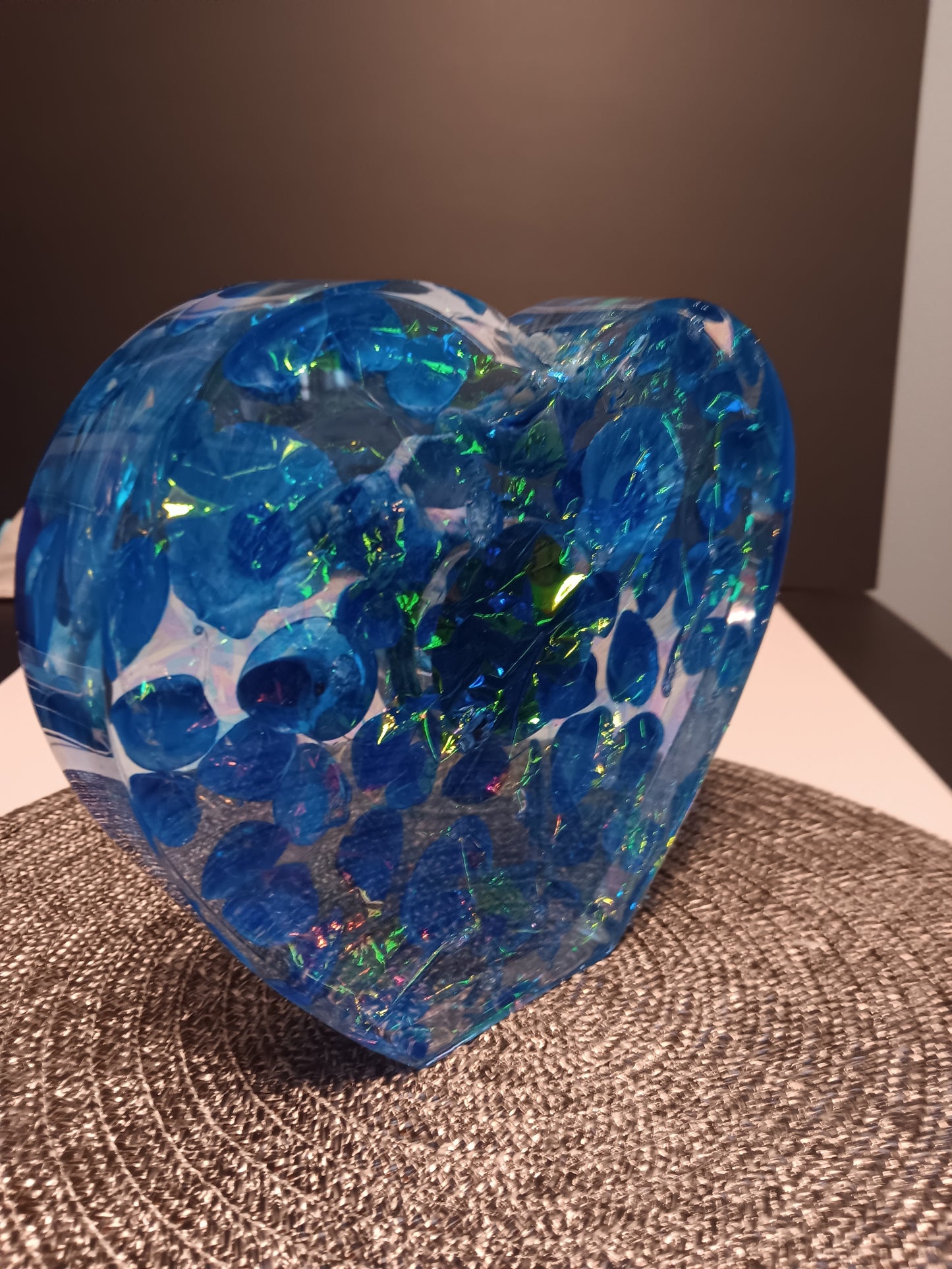 Blue Seashell Mantel clock