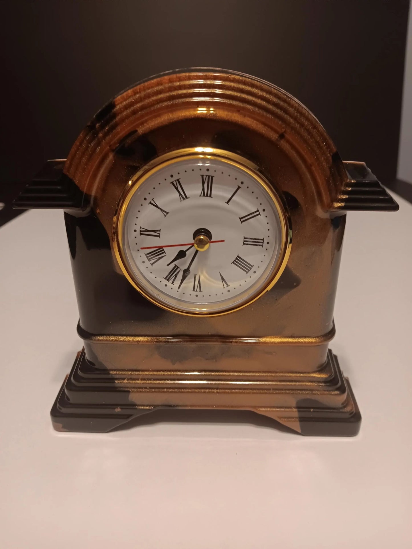 Black and Gold Mantel Clock