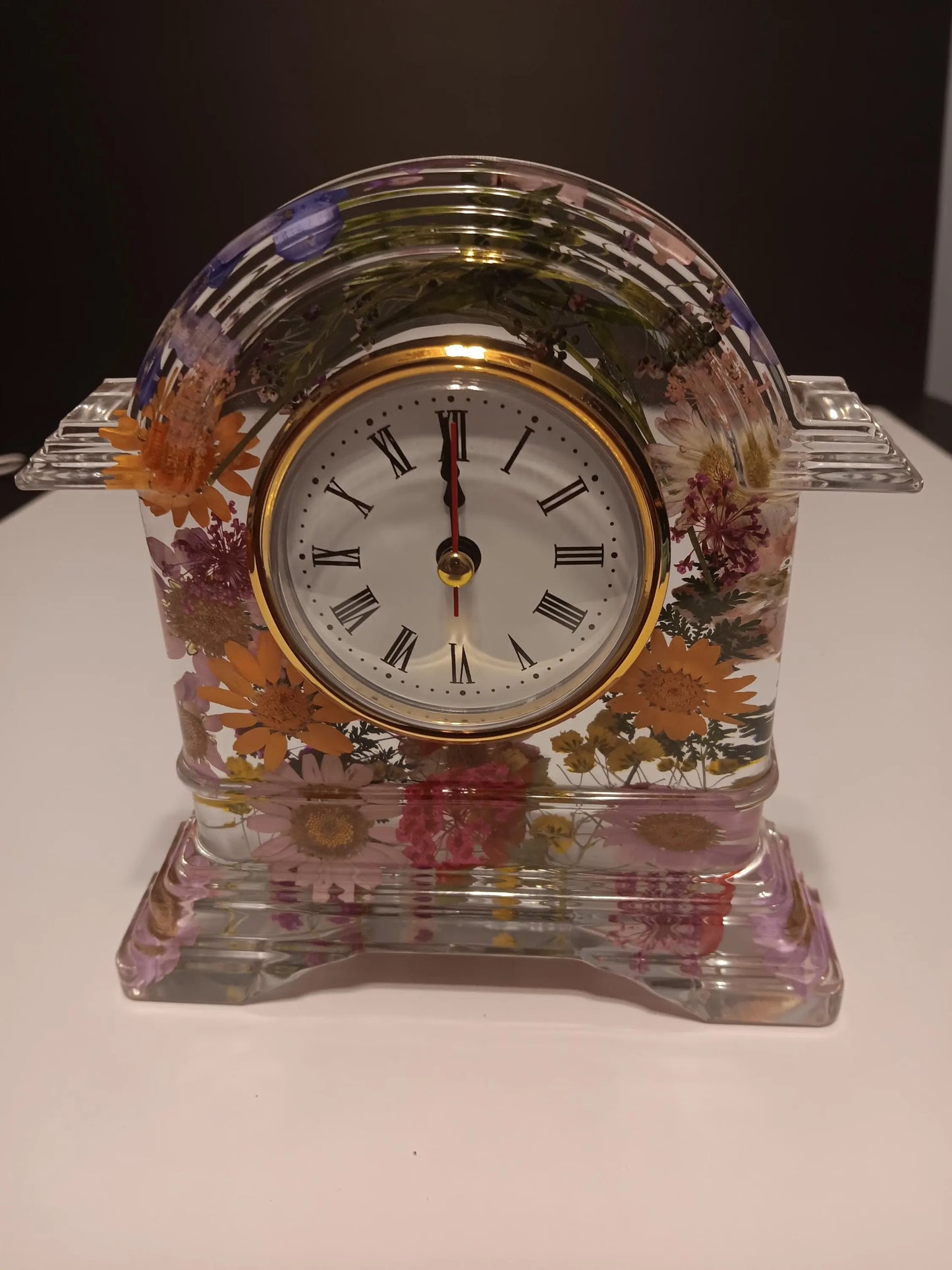 Floral Mantel Clock