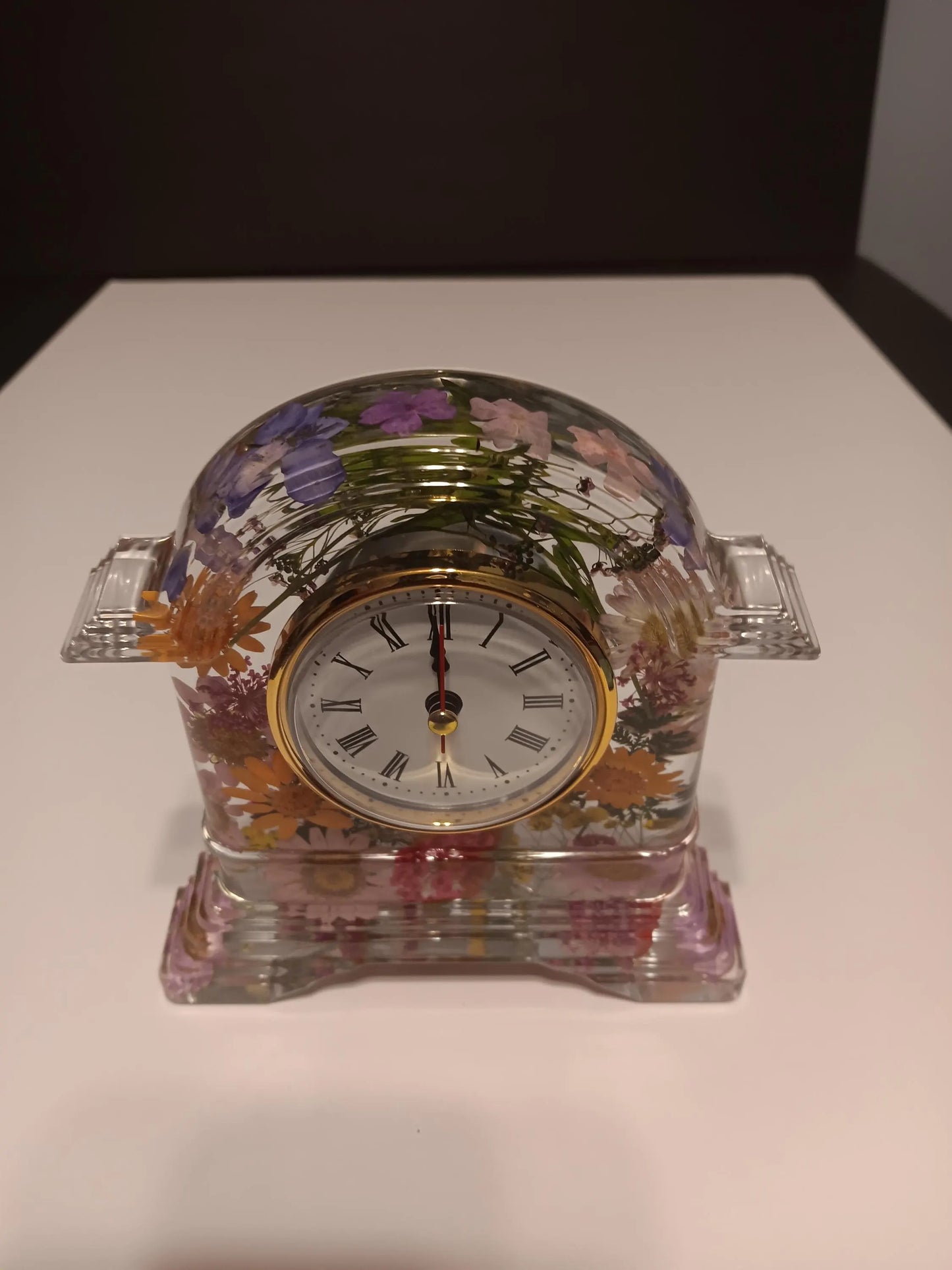 Floral Mantel Clock