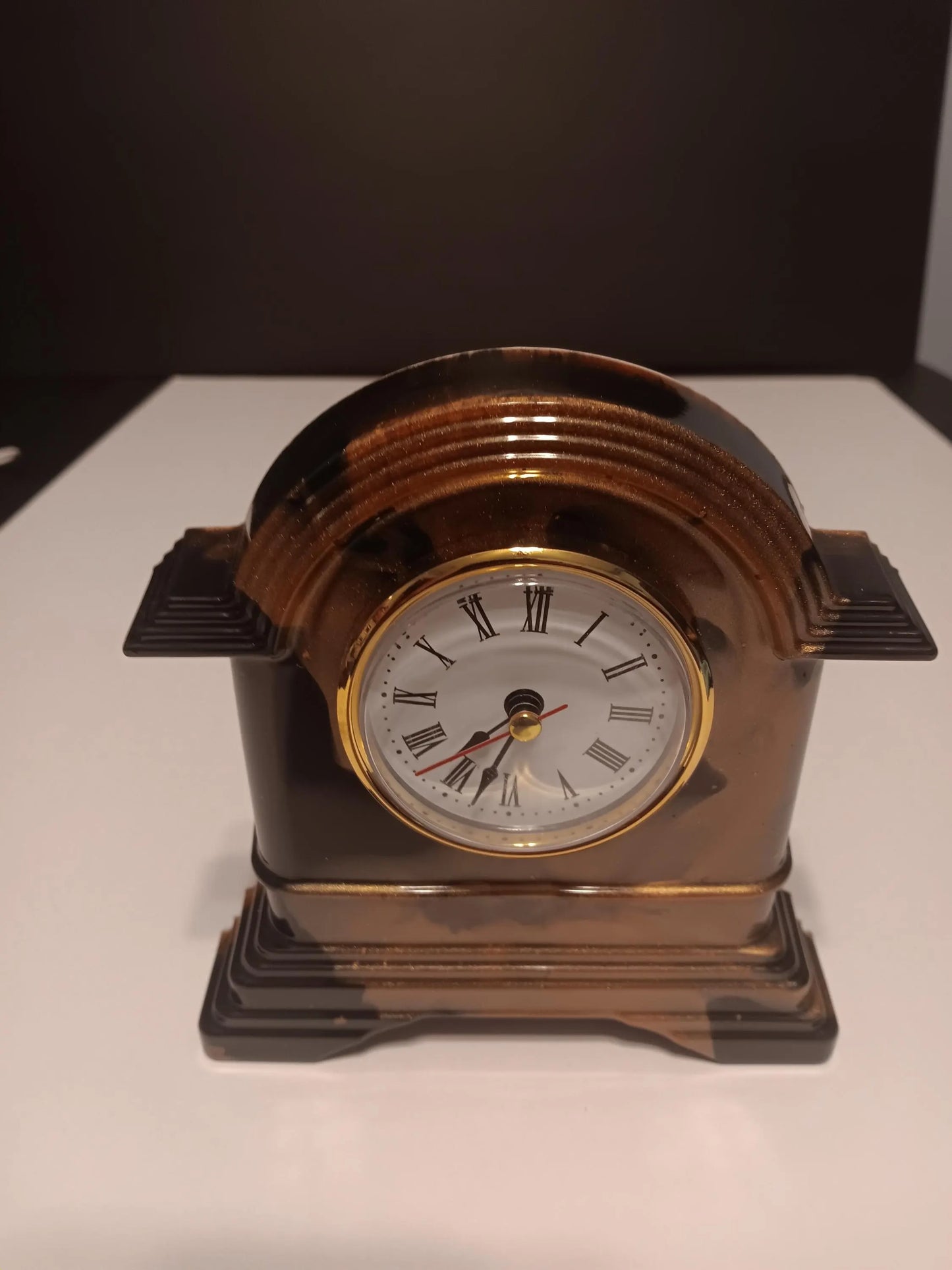 Black and Gold Mantel Clock