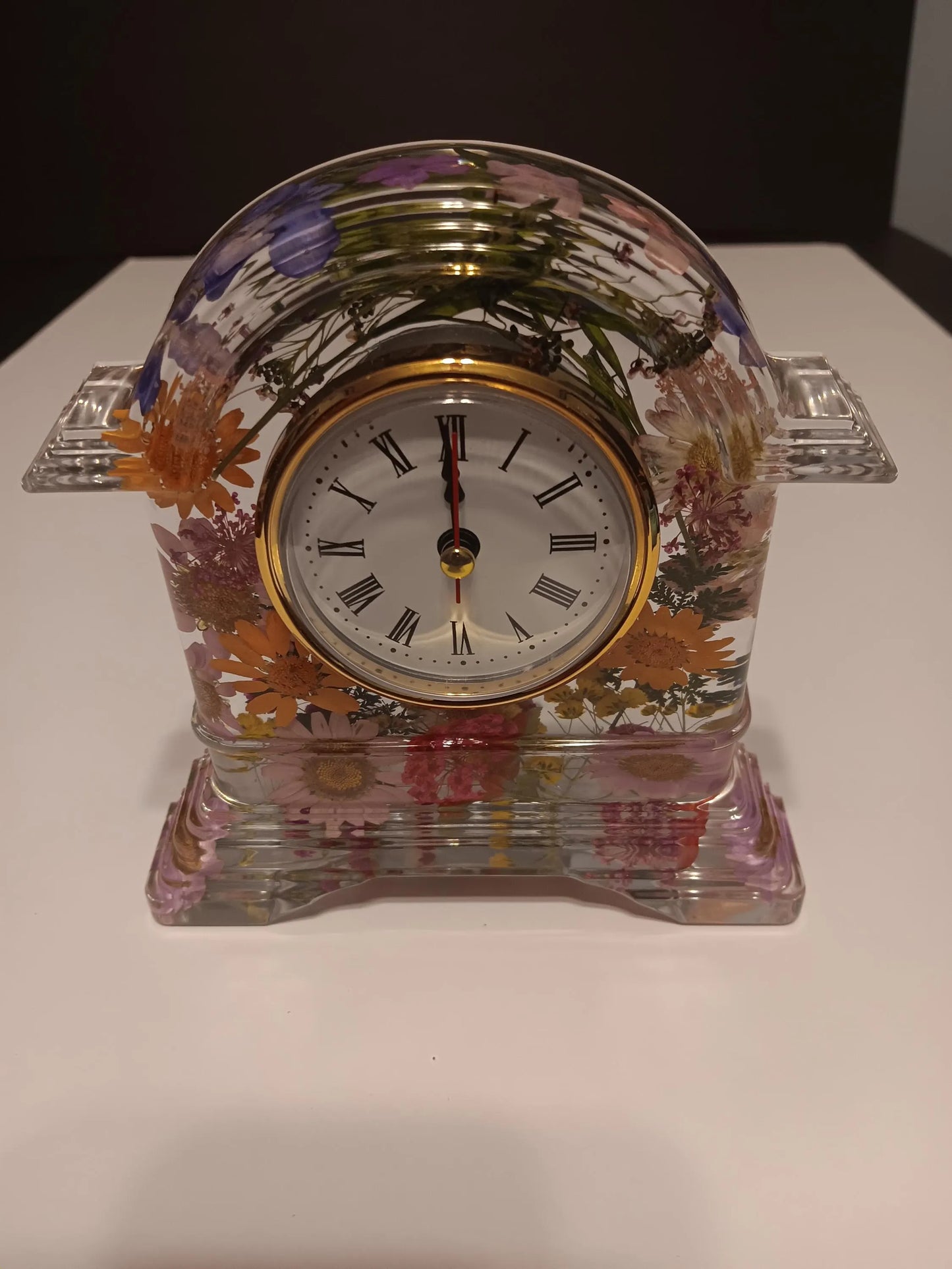 Floral Mantel Clock